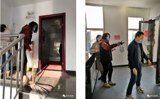 918博天堂家具复工后始终把防疫工作放在第一位